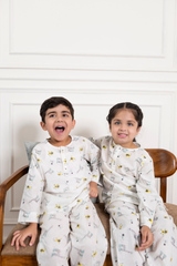 'Safari Trip' Unisex Organic Cotton Mulmul Kurta Pajama Set