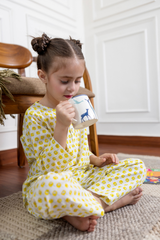 'Summer candy' Unisex Organic Cotton Mulmul Kurta Pajama Set