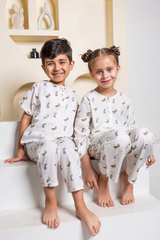 'Easter Bunny' Unisex Organic Cotton Mulmul Kurta Pajama Set