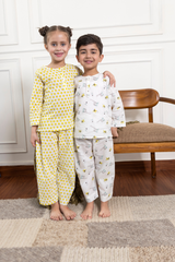 'Safari Trip' Unisex Organic Cotton Mulmul Kurta Pajama Set