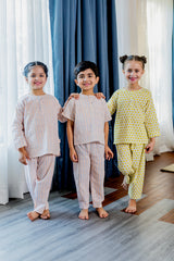 'Spring Bloom' Unisex Organic Cotton Mulmul Co-ord Set