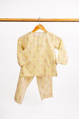 'Blooming Buds' Unisex Organic Cotton Kurta Pajama Set
