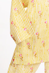 'Blooming Buds' Cotton Kurta Pajama Set for Adults