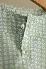 'Breezy Green' Unisex Organic Cotton Mulmul Co-ord Set