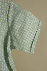 'Breezy Green' Unisex Organic Cotton Mulmul Co-ord Set
