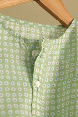 'Breezy Green' Unisex Organic Cotton Mulmul Kurta Pajama Set