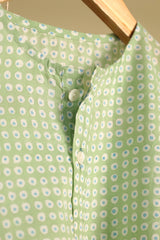 'Breezy Green' Unisex Organic Cotton Mulmul Kurta Pajama Set