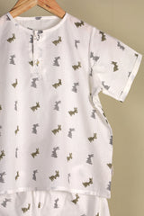 'Easter Bunny' Unisex Organic Cotton Mulmul Co-ord Set