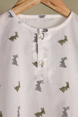 'Easter Bunny' Unisex Organic Cotton Mulmul Co-ord Set