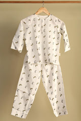 'Easter Bunny' Unisex Organic Cotton Mulmul Kurta Pajama Set
