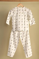 'Easter Bunny' Unisex Organic Cotton Mulmul Kurta Pajama Set