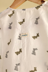 'Easter Bunny' Unisex Organic Cotton Mulmul Kurta Pajama Set