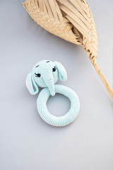 Elephant Crocheted Rattle