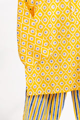 'Golden Afternoon' Unisex Organic Cotton Mulmul Kurta Pajama Set