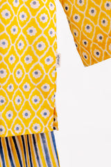 'Golden Afternoon' Unisex Organic Cotton Mulmul Kurta Pajama Set