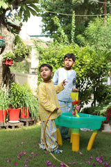 'Golden Afternoon' Unisex Organic Cotton Kurta Pajama Set