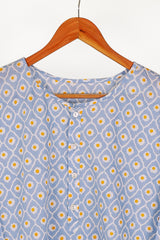 'Summer Sky' Cotton Kurta Pajama Set for Adults