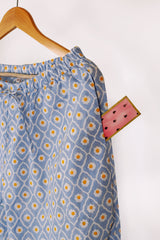 'Summer Sky' Cotton Kurta Pajama Set for Adults