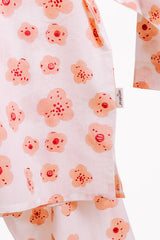 'Rose Garden' Unisex Organic Cotton Mulmul Kurta Pajama Set