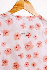 'Rose Garden' Unisex Organic Cotton Mulmul Kurta Pajama Set