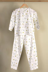 'Safari Trip' Unisex Organic Cotton Mulmul Kurta Pajama Set