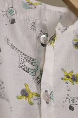 'Safari Trip' Unisex Organic Cotton Mulmul Kurta Pajama Set