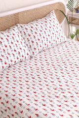 Sail Away Hand Block Printed Bedsheet