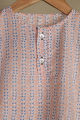 'Spring Bloom' Unisex Organic Cotton Mulmul Co-ord Set