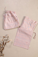 'Spring Bloom' Unisex Organic Cotton Mulmul Co-ord Set