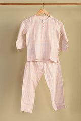 'Spring Bloom' Unisex Organic Cotton Mulmul Kurta Pajama Set