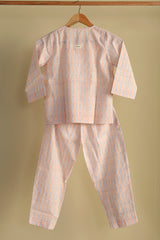 'Spring Bloom' Unisex Organic Cotton Mulmul Kurta Pajama Set