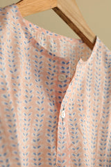 'Spring Bloom' Unisex Organic Cotton Mulmul Kurta Pajama Set