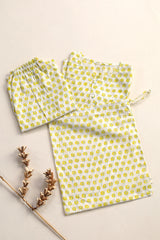 'Summer candy' Unisex Organic Cotton Mulmul Kurta Pajama Set