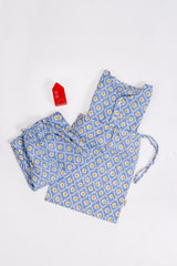 'Summer Sky' Unisex Organic Cotton Mulmul Kurta Pajama Set