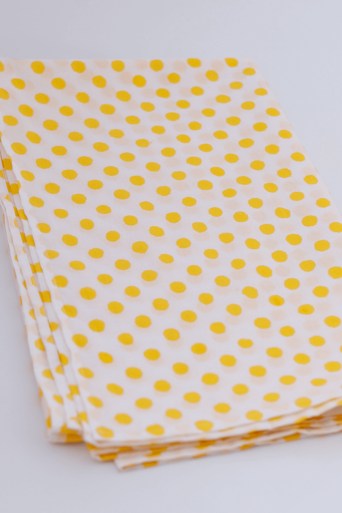 Yellow Polka Dots Cotton Cot/Crib Sheet